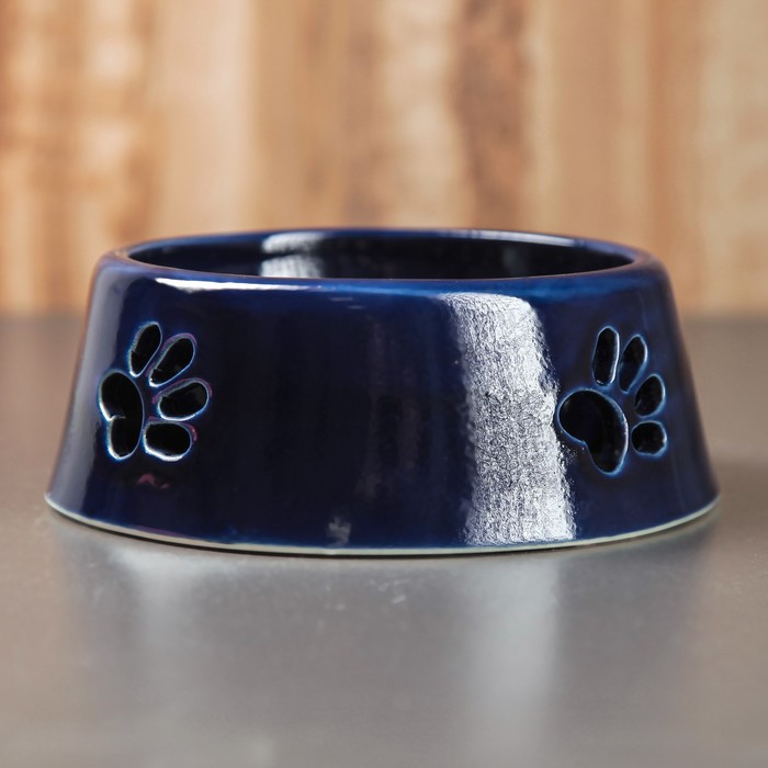 Миска "След" 0,3 л резка, синий