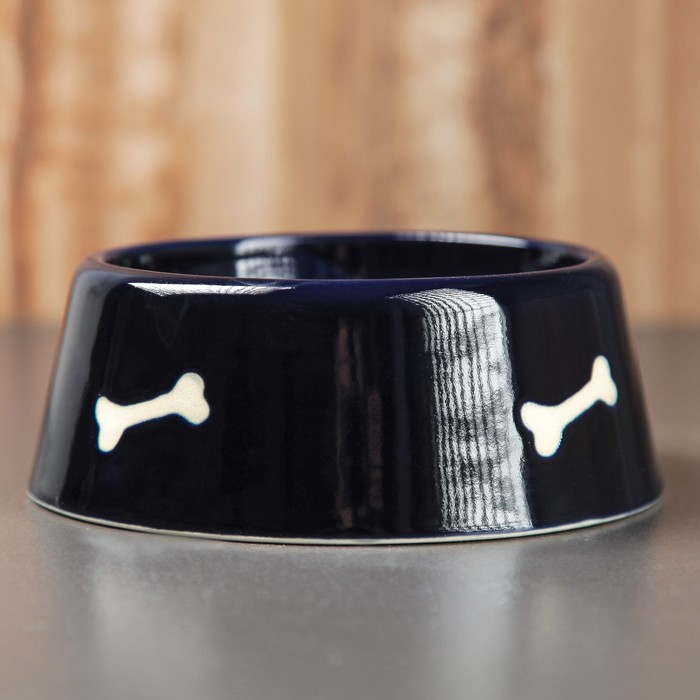 Миска "Косточка" 0,3 л, синий