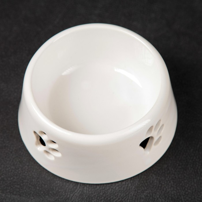 Миска "След" 0,3 л резка след, белый