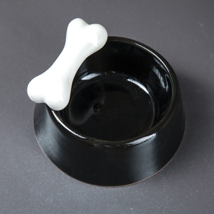 Миска "Косточки" 0,3 л, черный