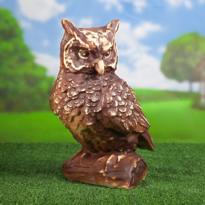 Садовая фигура "Филин" шамот