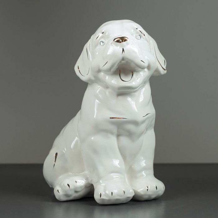 Сувенир "Собака Джин ",  глянец белый