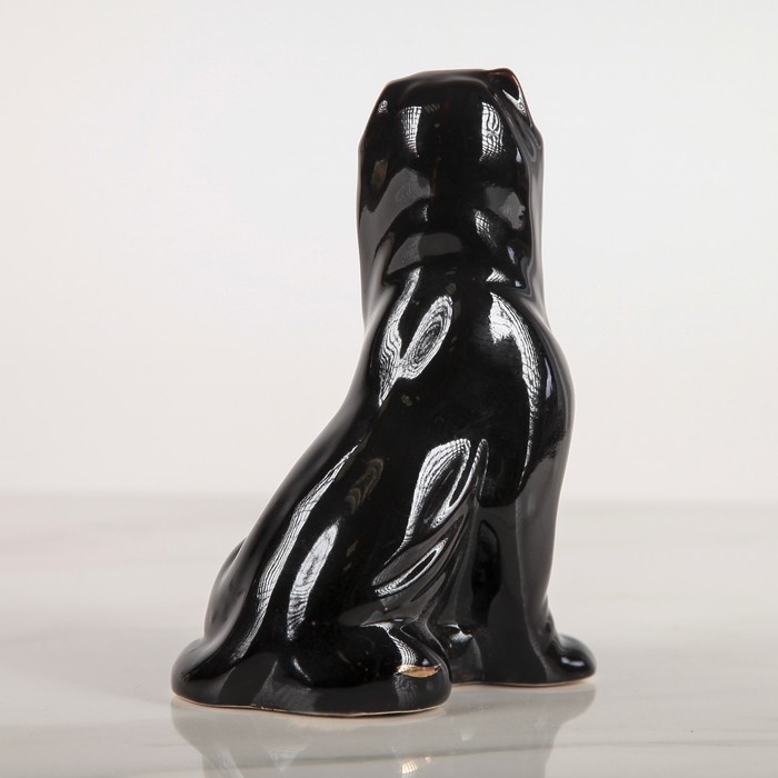 Сувенир "Собака Мастиф мини глянец чёрный