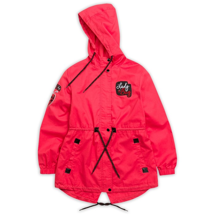 Ветровка для девочки, рост 158 см, цвет красный