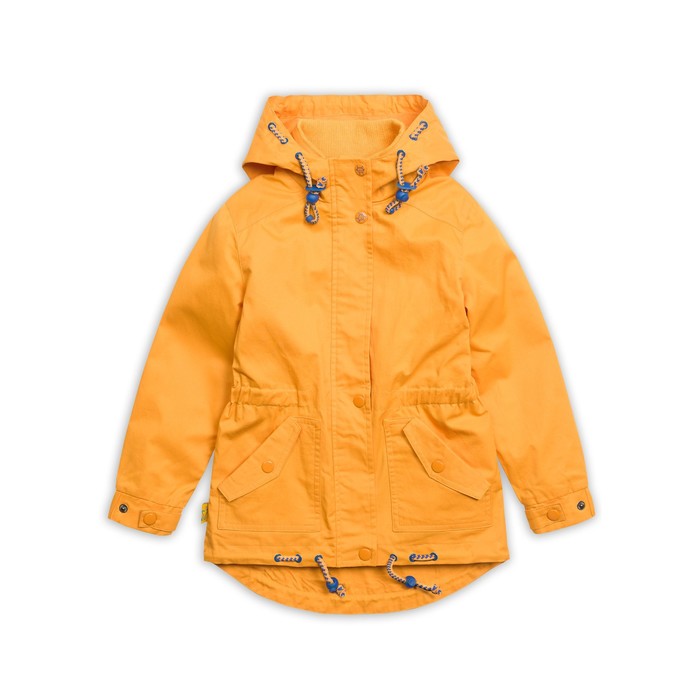 Плащ для девочки, рост 116 см, цвет оранжевый