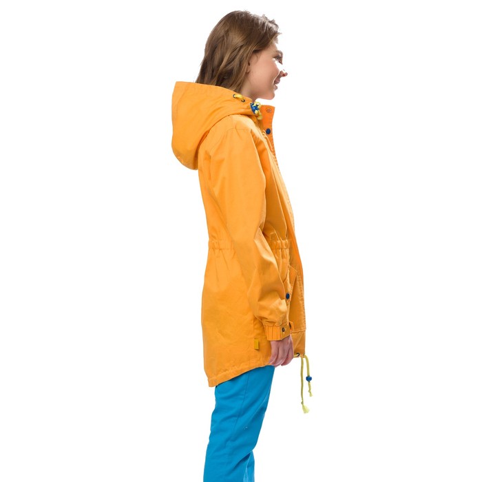 Плащ для девочки, рост 128 см, цвет оранжевый