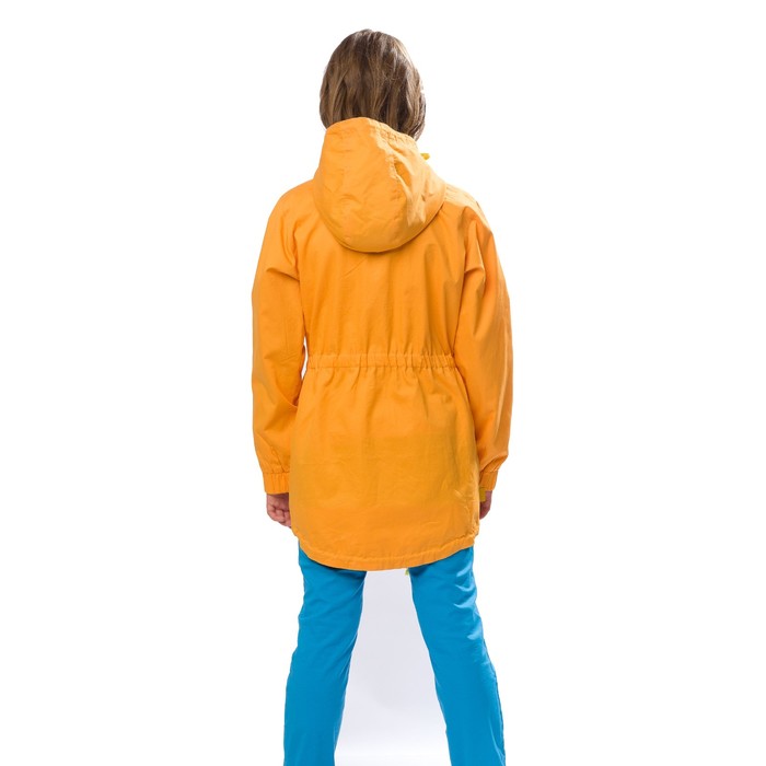 Плащ для девочки, рост 122 см, цвет оранжевый