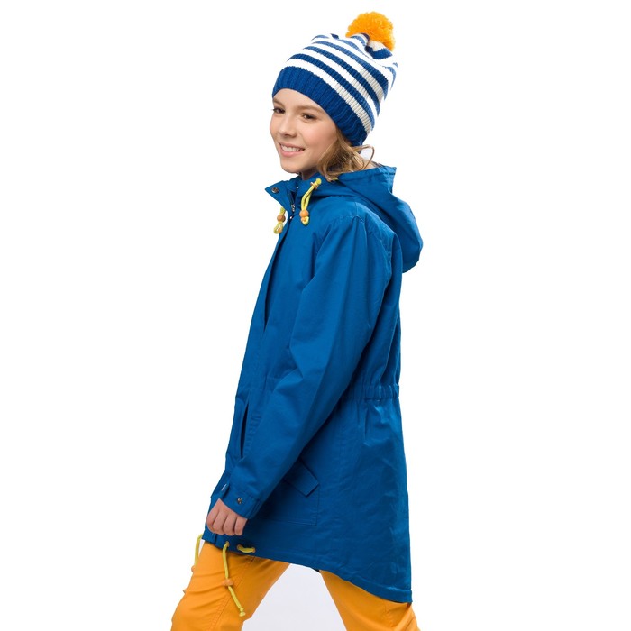 Плащ для девочки, рост 164 см, цвет синий