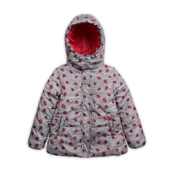 Плащ для девочки, рост 98 см, цвет серый