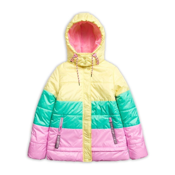 Плащ для девочки, рост 122 см, цвет жёлтый