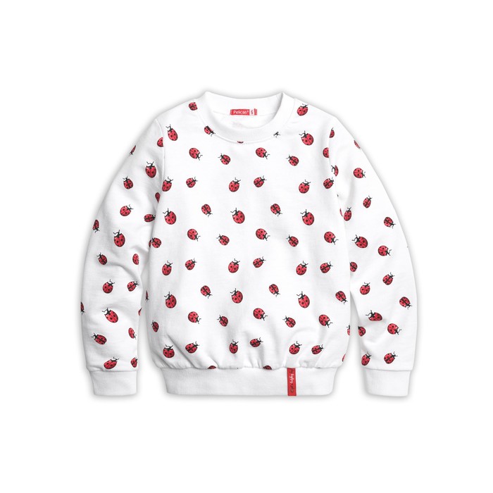 Толстовка для девочки, рост 104 см, цвет белый