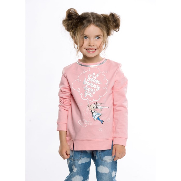 Толстовка для девочки, рост 86 см, цвет персиковый