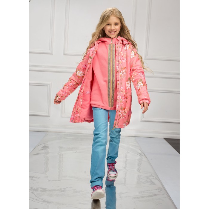 Куртка для девочки, рост 128 см, цвет розовый