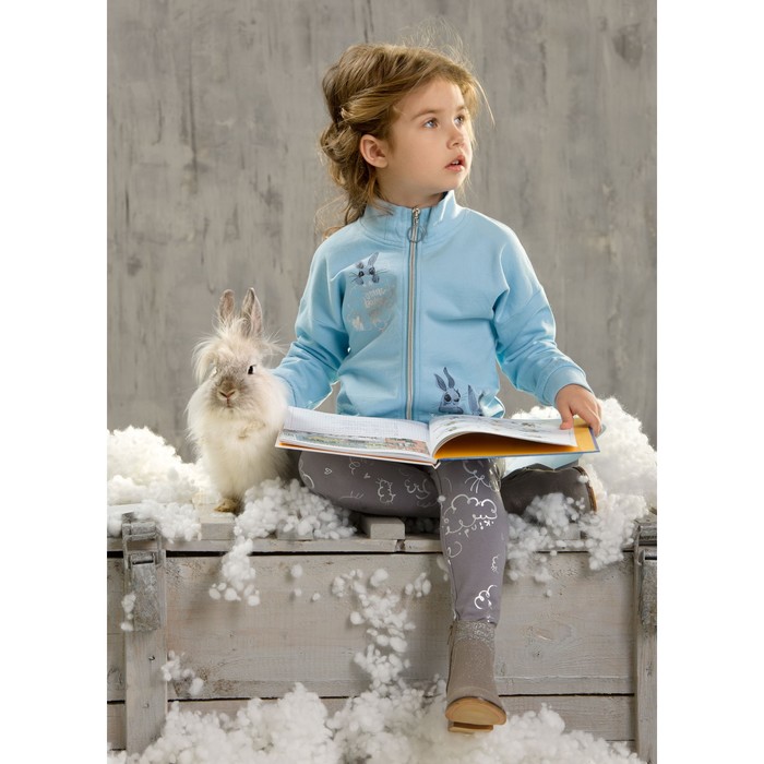 Джемпер для девочки, рост 104 см, цвет голубой