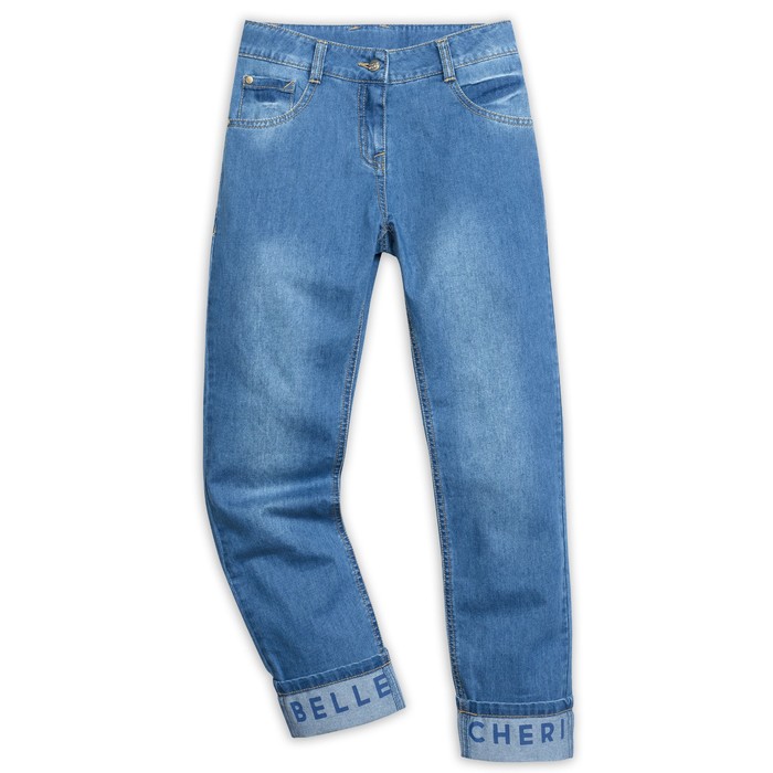 Брюки для девочки, рост 152 см, цвет голубой