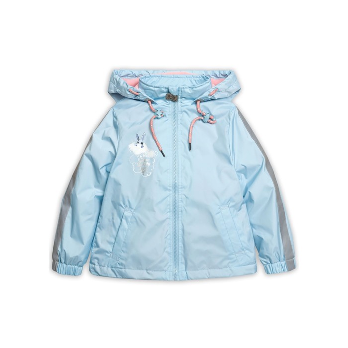 Ветровка для девочки, рост 116 см, цвет голубой