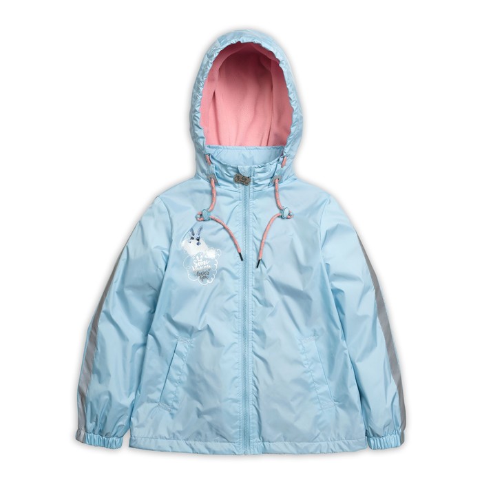 Ветровка для девочки, рост 134 см, цвет голубой