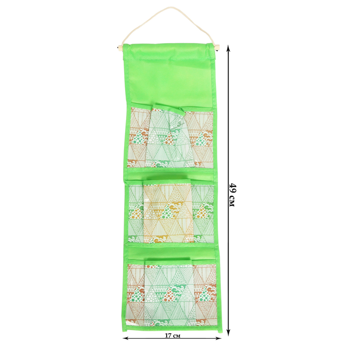 Подарочный набор "Набор для ванной комнаты": кармашек подвесной пластиковый на 3 отделения и мочалка