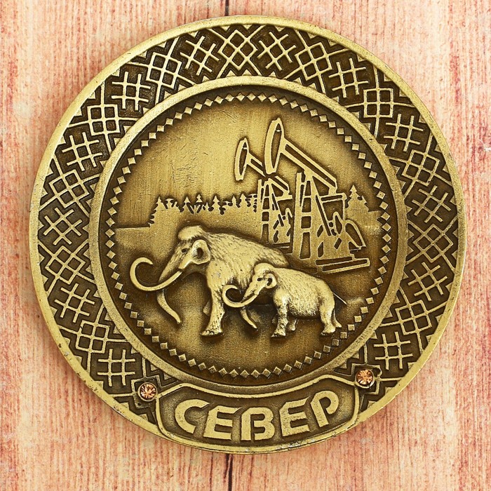 Тарелка-магнит «Север», 6.5 х 6.5 см