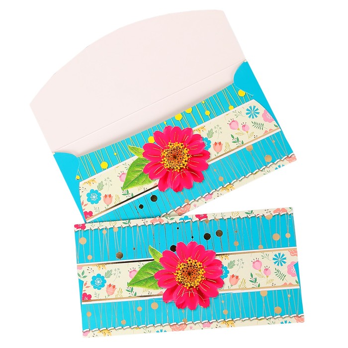 Конверт для денег "Универсальный" гербера