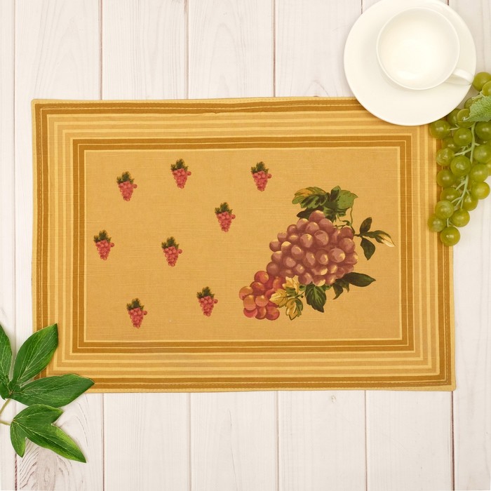 Салфетка на стол "Виноград" 45 х32 см, полиэстер
