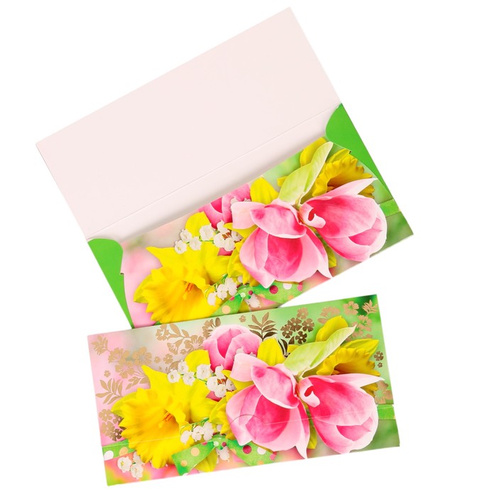 Конверт для денег "Универсальный" цветы