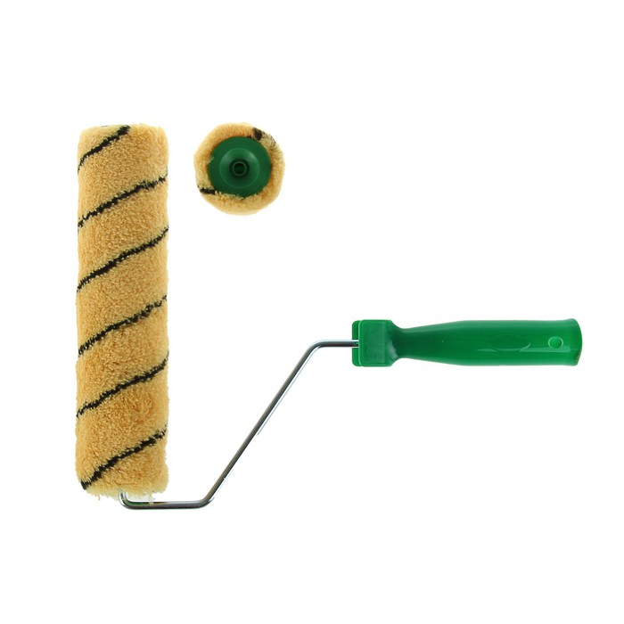 Валик TUNDRA basic, полиакрил, 250 мм, ручка d=8 мм, D=42 мм, ворс 12 мм, + зап. ролик