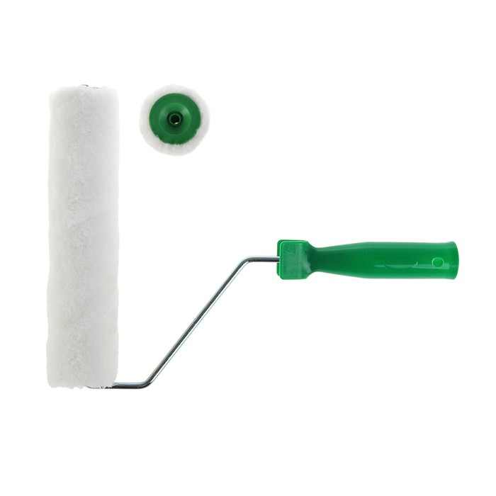 Валик TUNDRA basic, шерсть, 250 мм, ручка d=8 мм, D=42 мм, ворс 9 мм, + зап. ролик