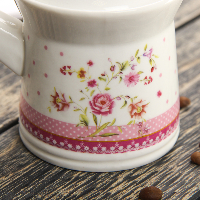 Турка 210 мл "Рондо", цвет розовый