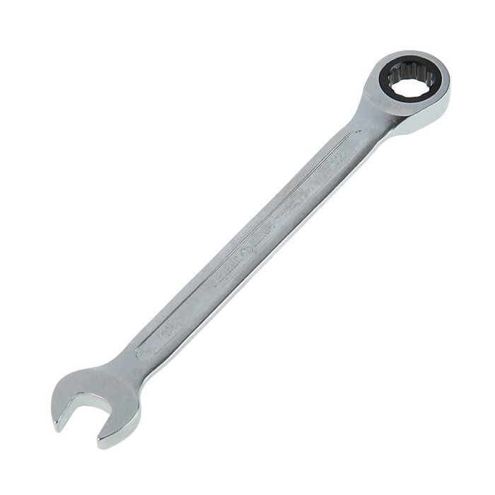 Ключ комбинированный, трещоточный "Сервис ключ" 75712, 12мм, холодный штамп, CR-V