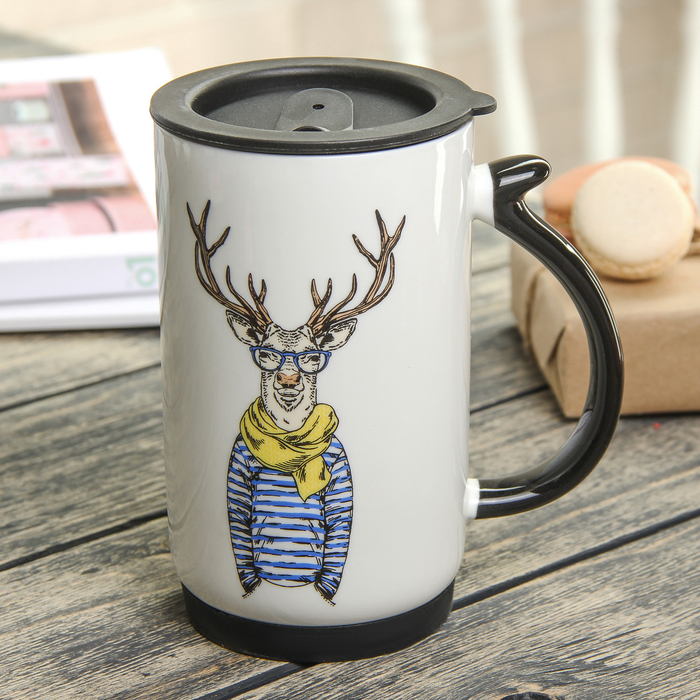 Кружка 500 мл "Лесной брутал", рисунок МИКС