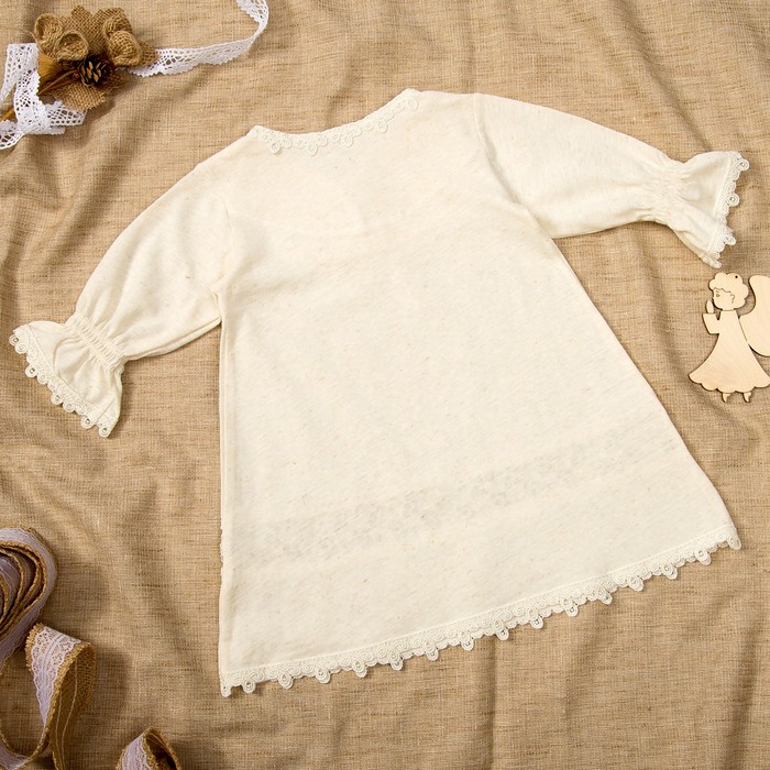 Платье для девочки, рост 56/68 см, цвет молочный M030201L68_М