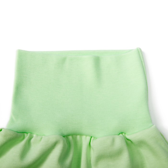 Ползунки детские, рост 68 см, цвет салатный/белый M055001Y68_М