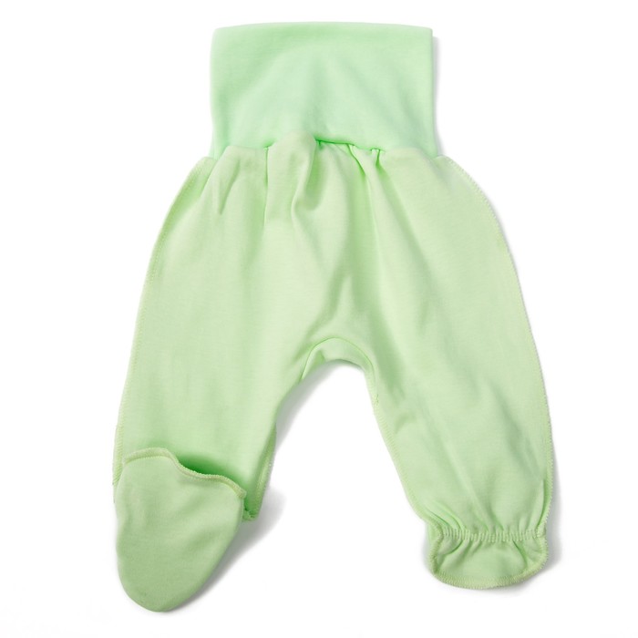 Ползунки детские, рост 74 см, цвет салатный/белый M055001Y74_М