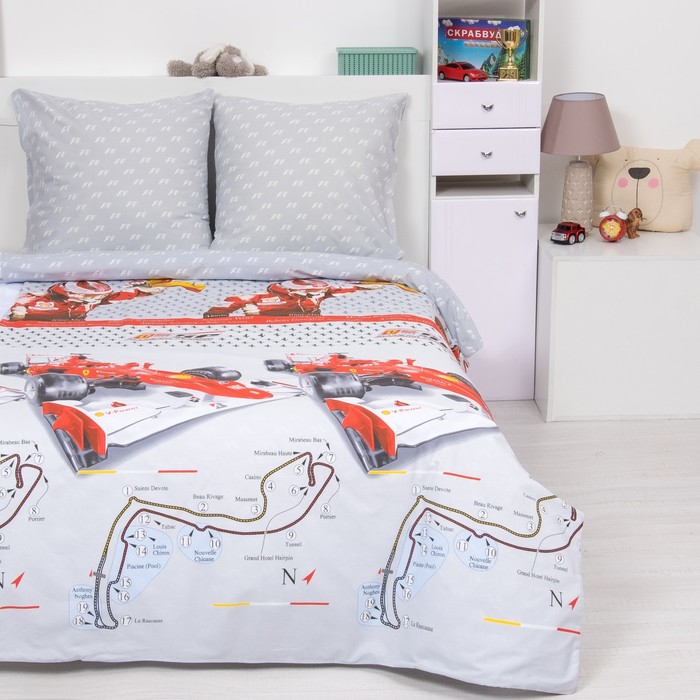 КПБ 1,5сп Артпостелька Экстрим 143*215см, 150*214см, 70*70см 2шт поплин хл.100%