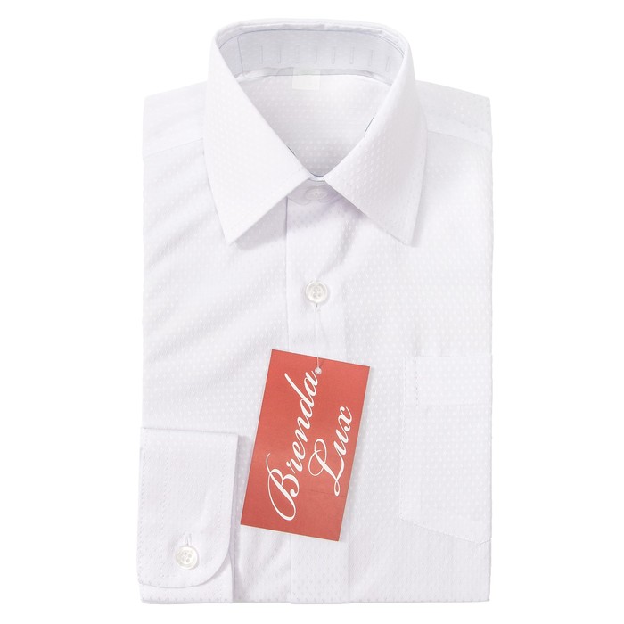 Сорочка для мальчика, размер 25, рост 86/92 см, цвет белый-жаккард 16