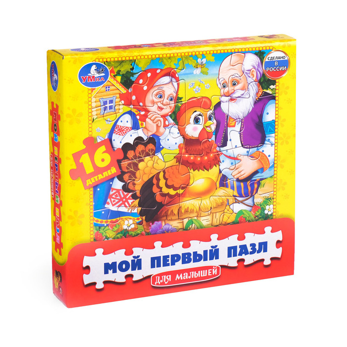 Пазл "Курочка Ряба", 16 элементов