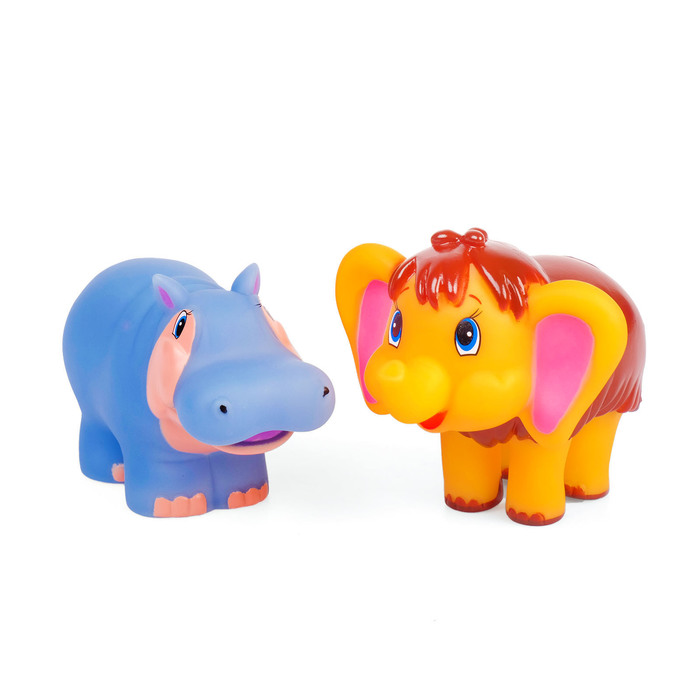 Набор для купания "Мамонтёнок и Бегемотиха