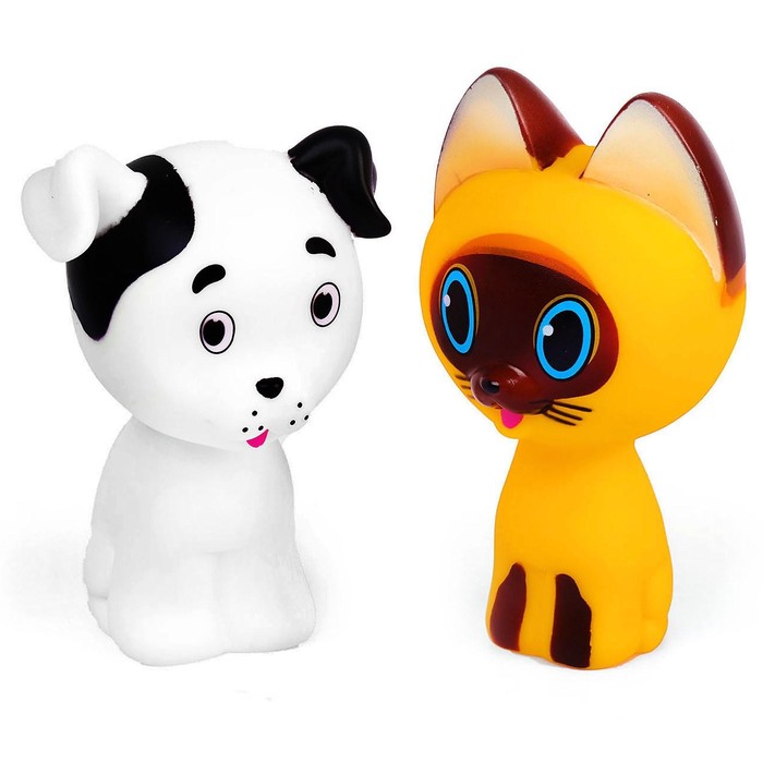 Набор для купания "Котенок Гав и Щенок" 136R-PVC