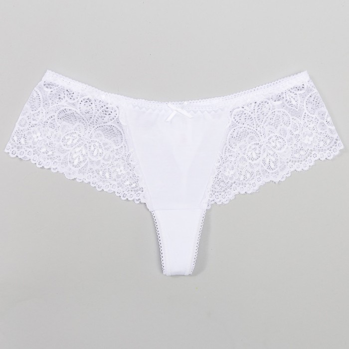 Трусы женские стринги 016т цвет белый, р-р 42