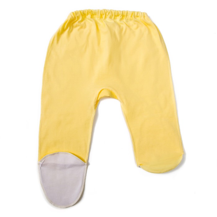 Ползунки детские, рост 68 см, цвет жёлтый/белый E055002K68_М