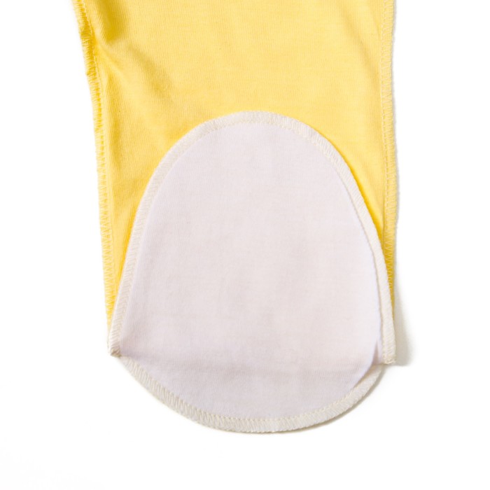 Ползунки детские, рост 68 см, цвет жёлтый/белый E055002K68_М