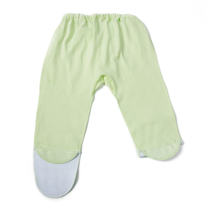 Ползунки детские, рост 56 см, цвет салатный/белый E055002K56_М