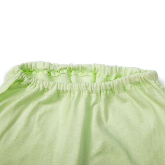 Ползунки детские, рост 56 см, цвет салатный/белый E055002K56_М