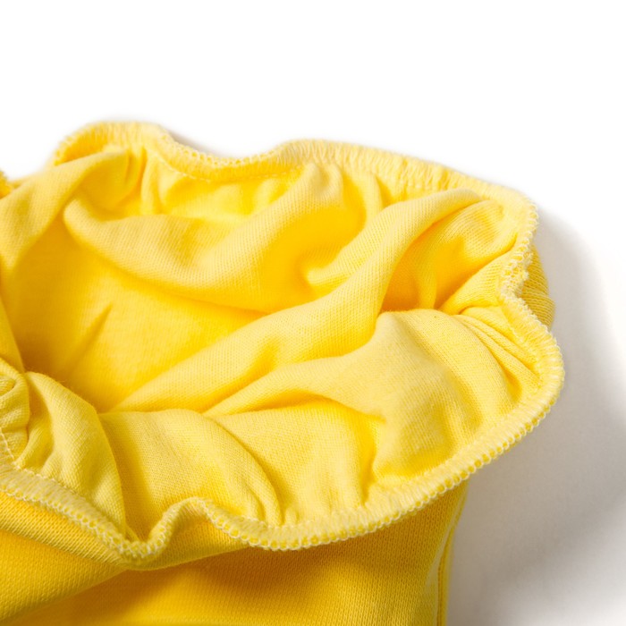 Ползунки детские, рост 68 см, цвет жёлтый/белый M055011Y68_М