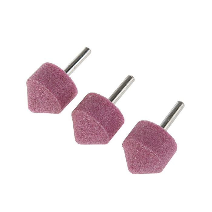 Шарошка абразивная MATRIX, хвостовик 6 мм, конус 32х32 мм, 3 шт.