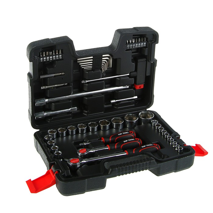 Набор бит и головок Top Tools, 1/4", 1/2" 53 шт.