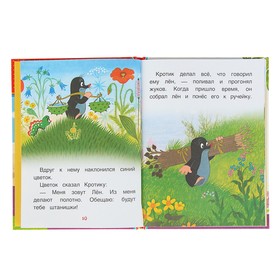 Книга с крупными буквами «Кротик и машинка. Сказки»