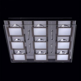 

Люстра потолочная "Граффити" 9x5W LED хром 39x39x8см