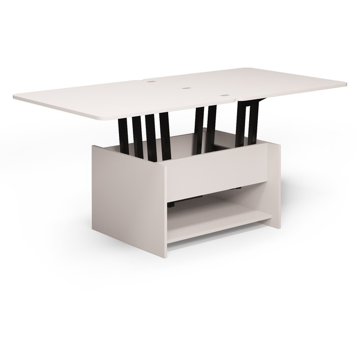 Стол трансформер Удобный 800х800х460 Белый